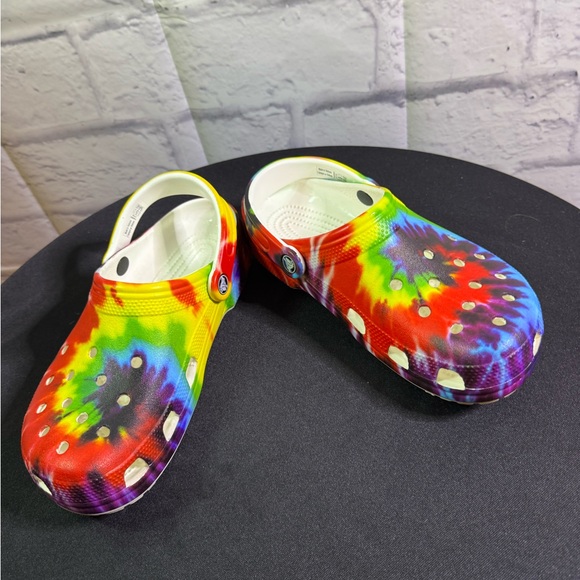 Colorful Tie-Dye Kids Clogs - Picture 3 of 5